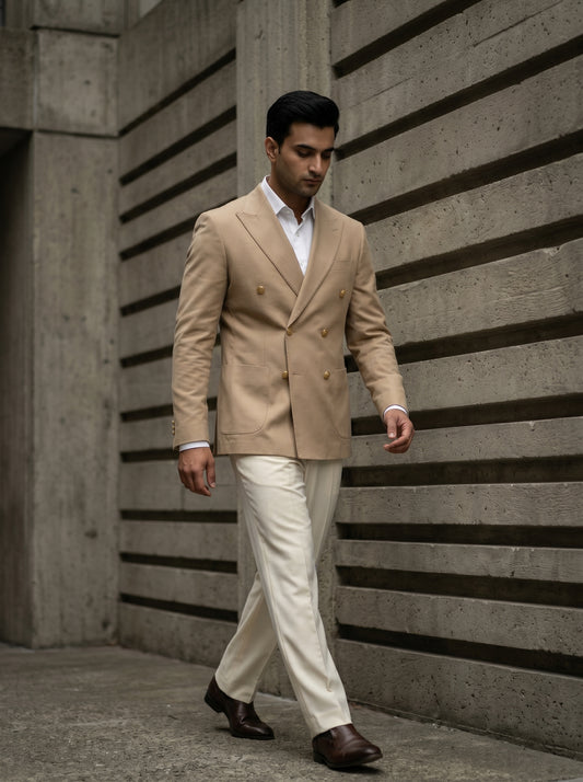 Mark one camel color blazer