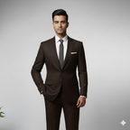 Mark one Chocolate brown suit