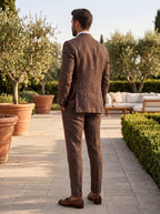 Brown Linen Suit | Summer Lightweight Blazer & Trousers | Mark One Suiting