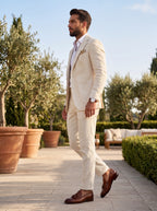 Cream Linen Suit | Lightweight Summer Blazer & Trousers Set