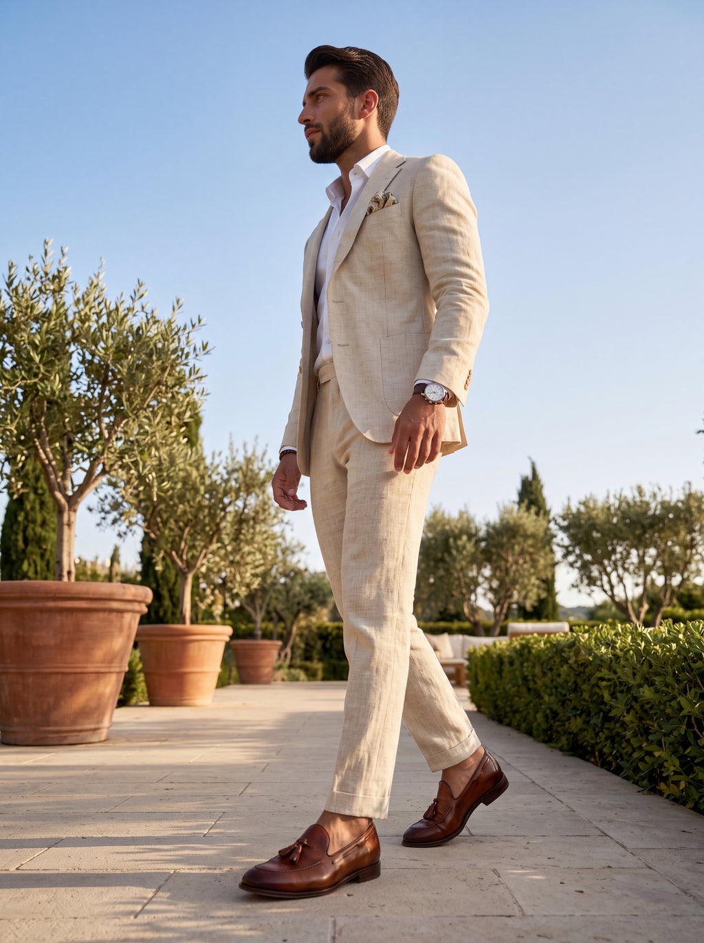 Cream Linen Suit | Lightweight Summer Blazer & Trousers Set