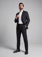 Black Single-Breasted Suit | Tailored Blazer & Trousers with White Shirt | Mark One