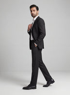Black Single-Breasted Suit | Tailored Blazer & Trousers with White Shirt | Mark One