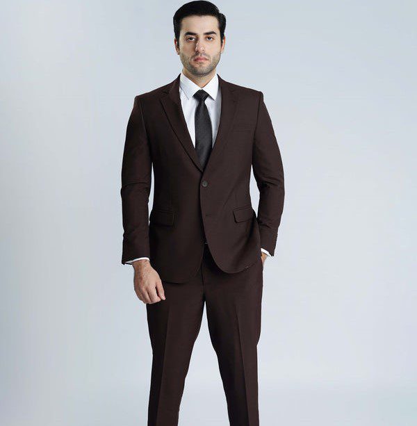 Mark one dark brown suit