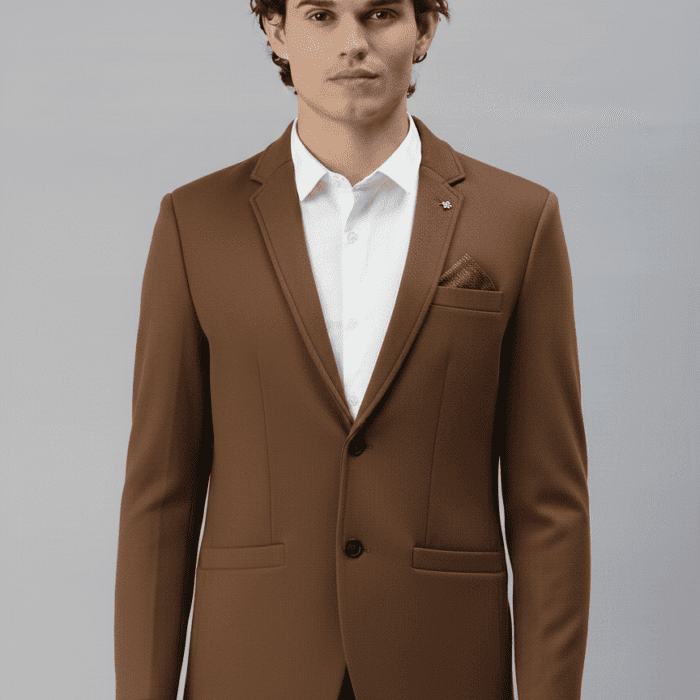 Mark one Brown woolen blazer