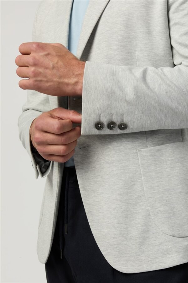 Light Grey Blazer - Single breast two button - Image 2