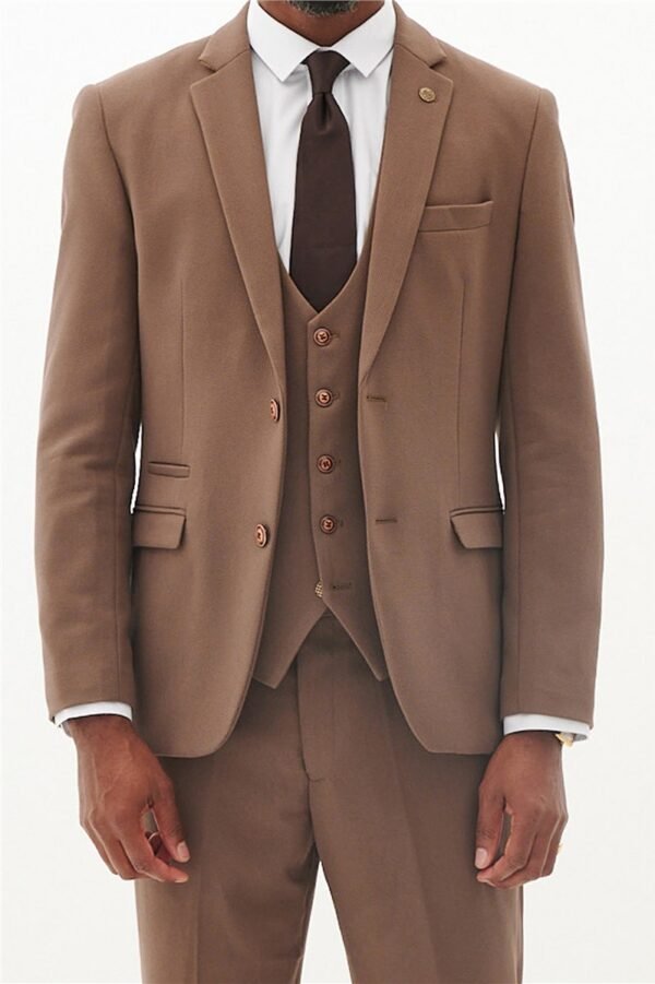 Tan brown Suit - Single Breast Two button