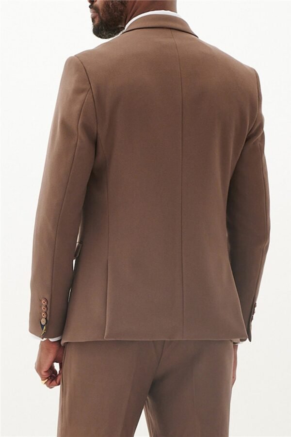 Tan brown Suit - Single Breast Two button - Image 2