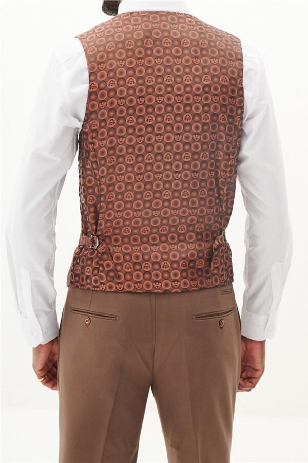 Tan brown Suit - Single Breast Two button - Image 7