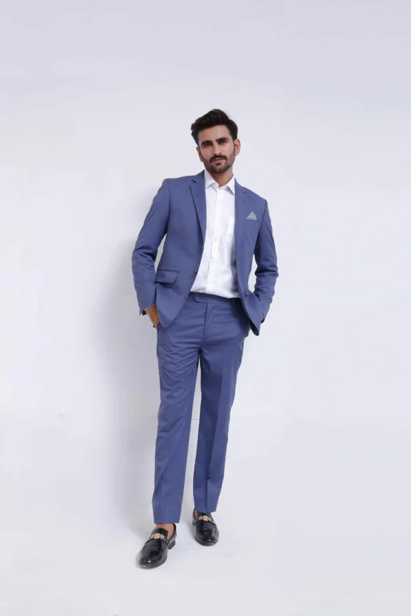 Ink blue suit - Single breast two button - Image 3