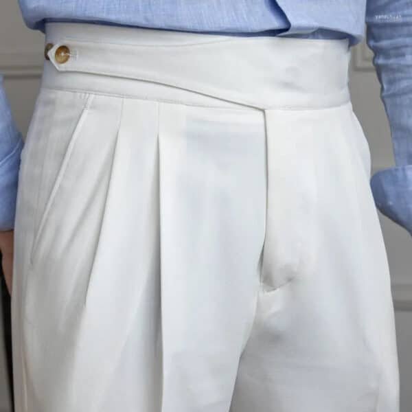 White italian style gurkha pants - Image 2