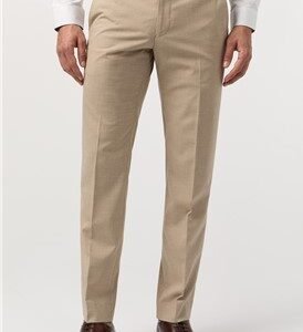 Tailored Fit sand formal pants