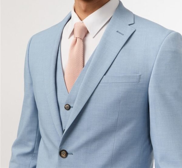 Montrose Cloud Blue Suit - Single breast two button - Image 4