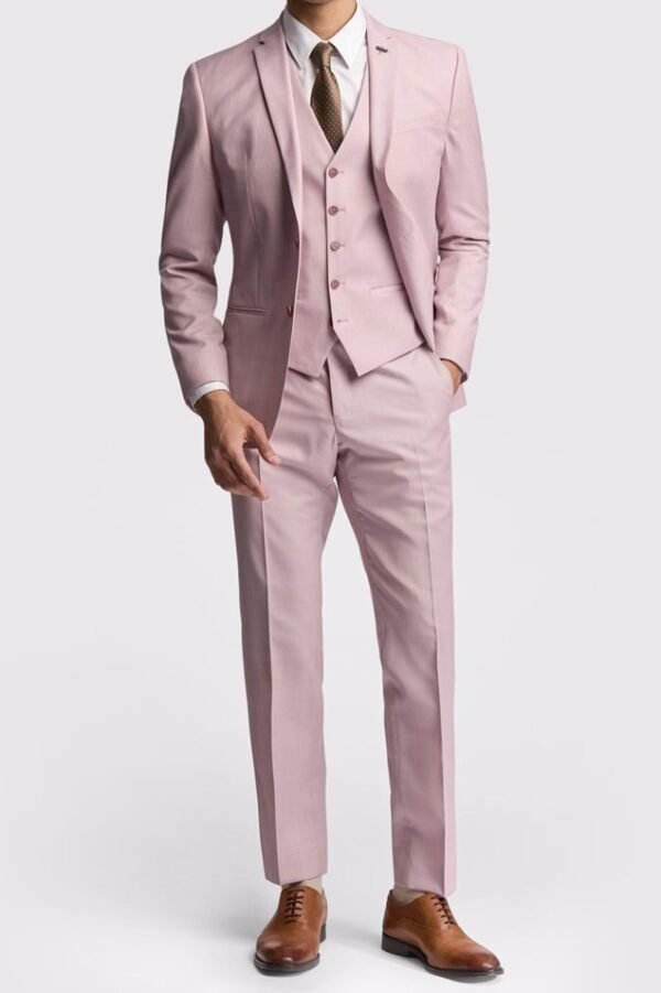 Rose color suit - Single breast two button