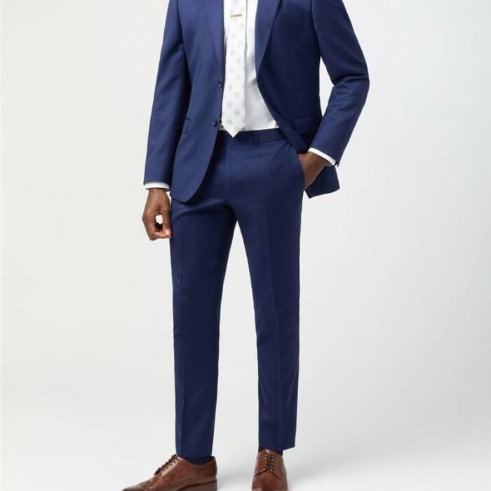 mark one two piece royal blue suit