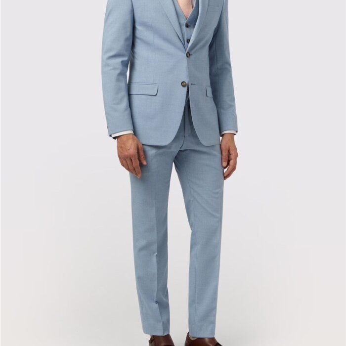 mark one double breasted two piece cloud blue suit
